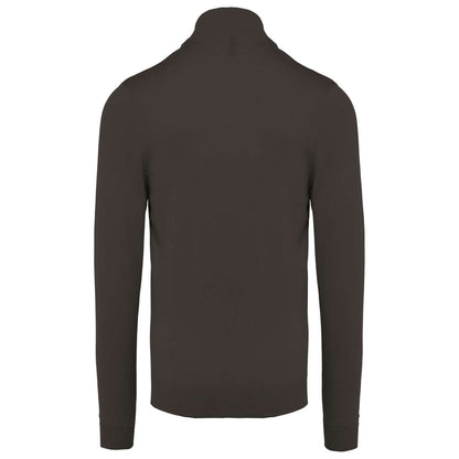 MEN'S FULL ZIP CARDIGAN - Dark Grey - Additional