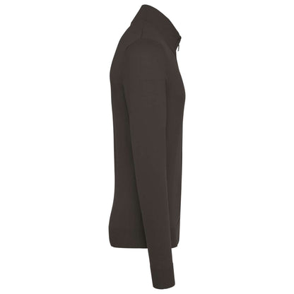 MEN'S FULL ZIP CARDIGAN - Dark Grey - Additional
