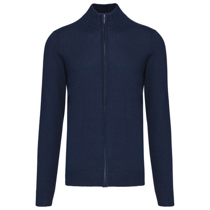 MEN'S FULL ZIP CARDIGAN - Navy - Main