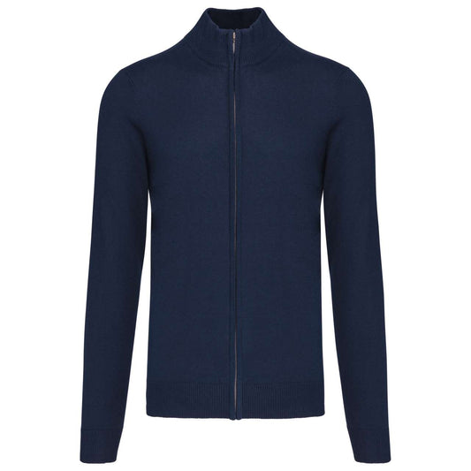 MEN'S FULL ZIP CARDIGAN - Navy - Main
