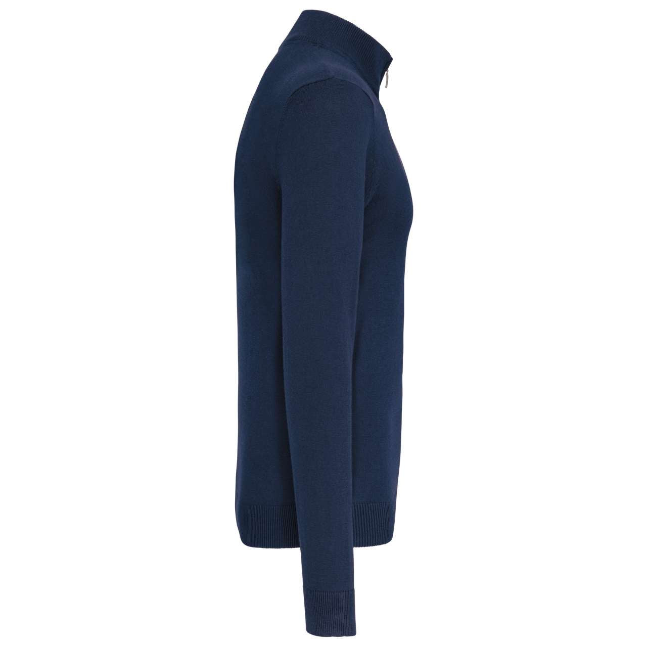 MEN'S FULL ZIP CARDIGAN - Navy - Additional