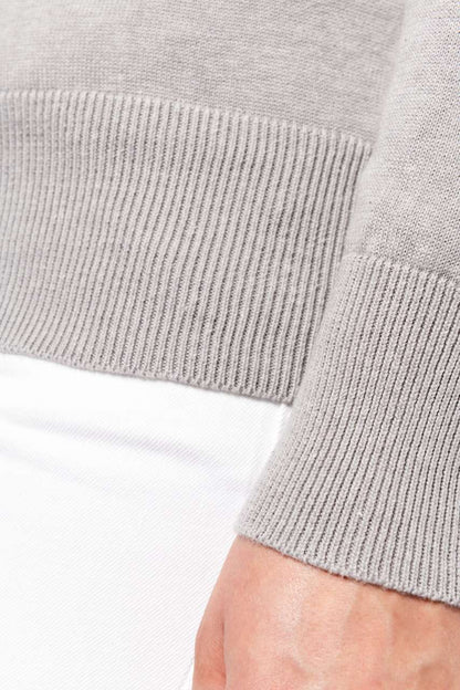 LADIES' FULL ZIP  CARDIGAN - Grey Melange - Additional