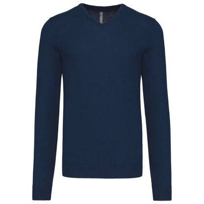 MEN’S V-NECK JUMPER - Navy - Main