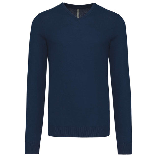 MEN’S V-NECK JUMPER - Navy - Main