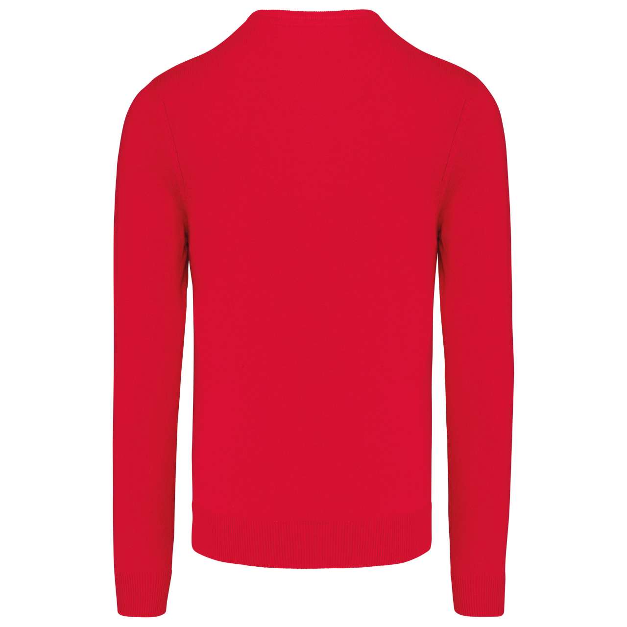 MEN’S V-NECK JUMPER - Red - Additional