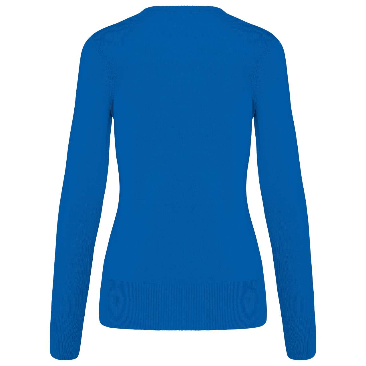 LADIES' V-NECK JUMPER - Light Royal Blue - Additional
