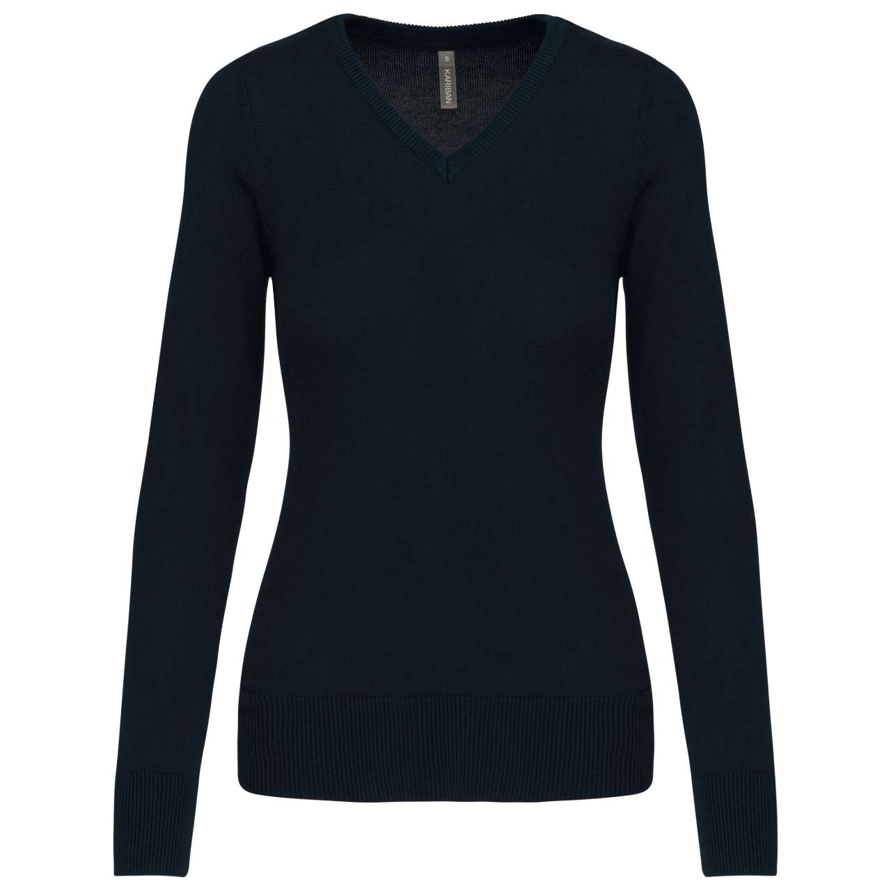 LADIES' V-NECK JUMPER - Navy - Main