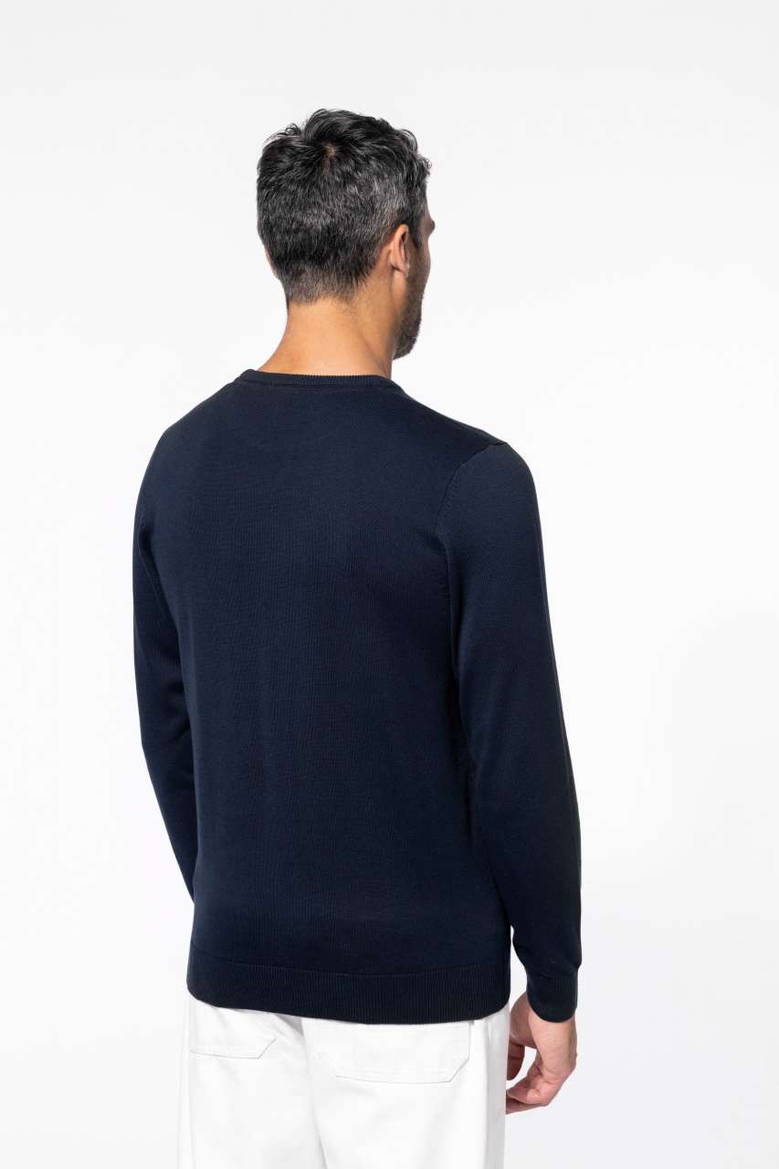 MEN'S CREW NECK JUMPER - Navy - Additional