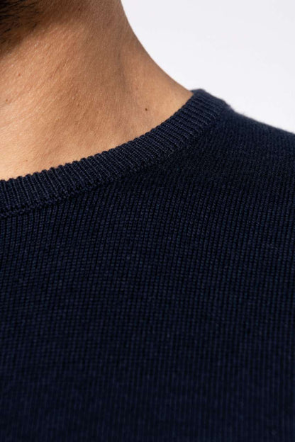 MEN'S CREW NECK JUMPER - Navy - Additional