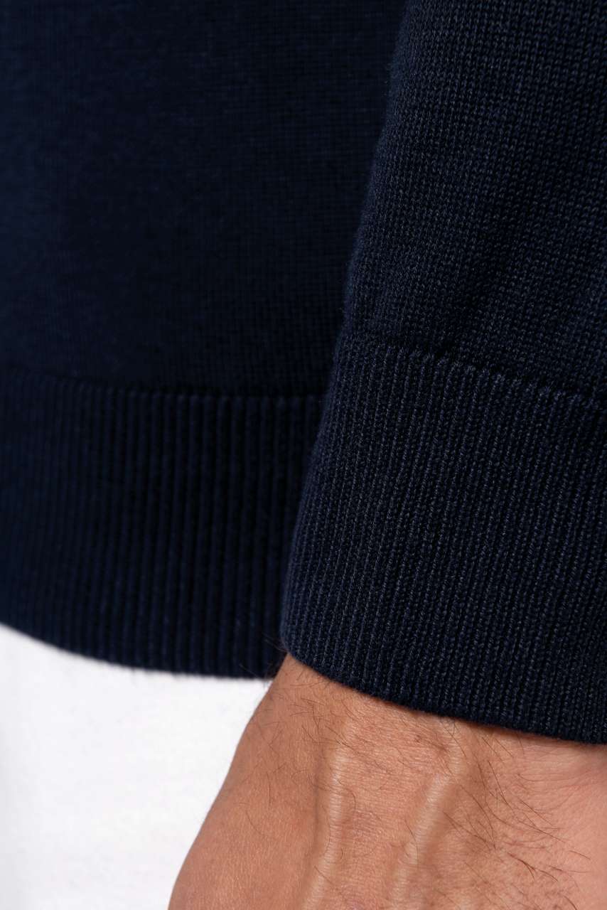 MEN'S CREW NECK JUMPER - Grey Melange - Additional