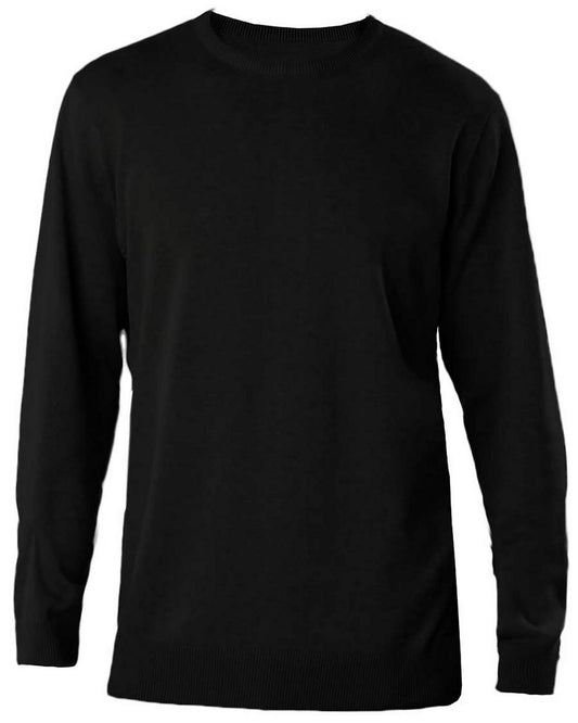 MEN'S CREW NECK JUMPER - Black - Main