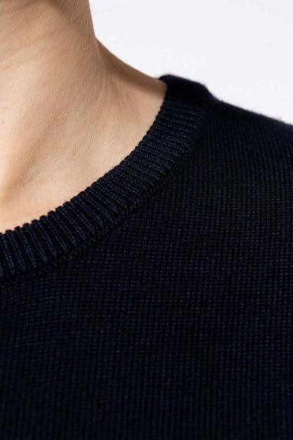 LADIES' CREW NECK JUMPER - Grey Melange - Additional