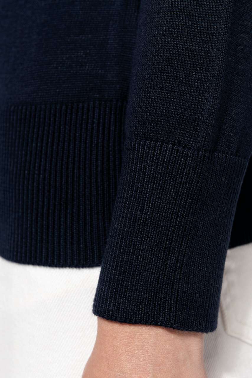 LADIES' CREW NECK JUMPER - Grey Melange - Additional