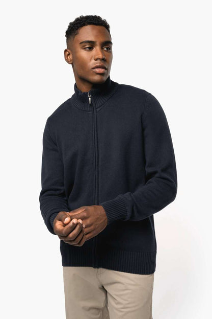 FULL ZIP CARDIGAN - Black - Model
