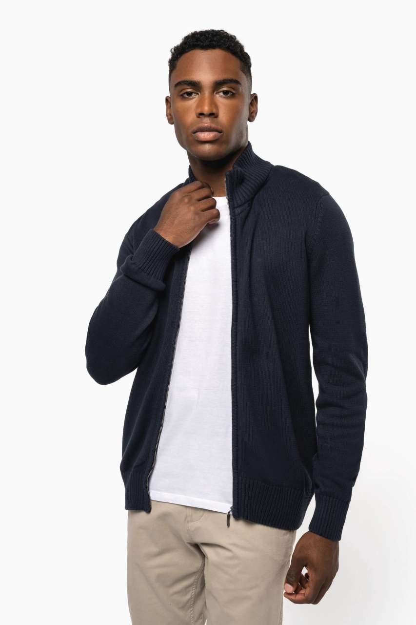 FULL ZIP CARDIGAN - Navy - Additional