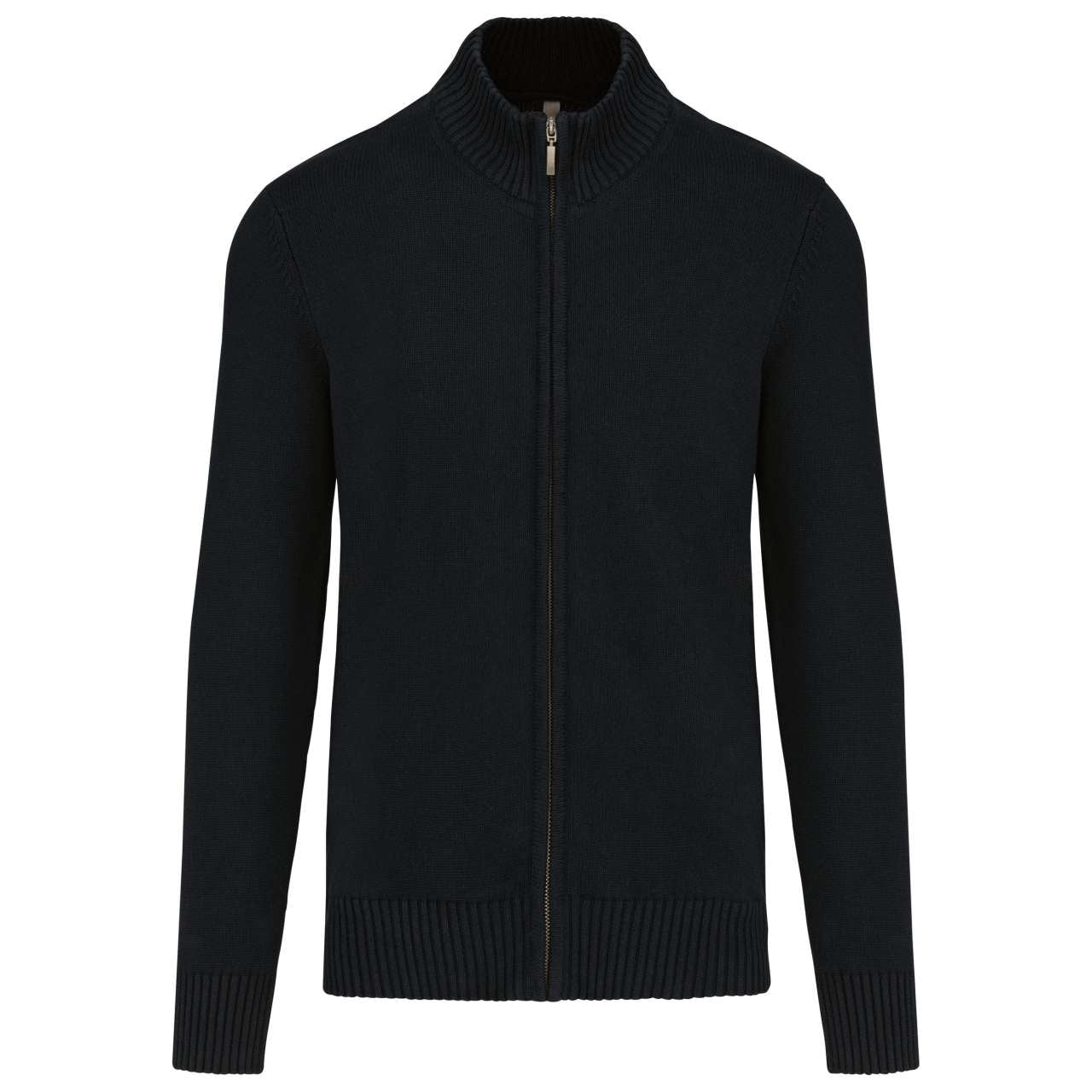 FULL ZIP CARDIGAN - Black - Main