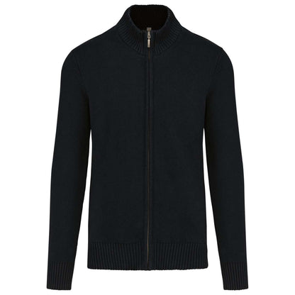 FULL ZIP CARDIGAN - Black - Main