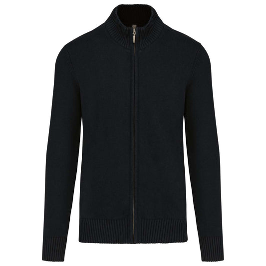 FULL ZIP CARDIGAN - Black - Main
