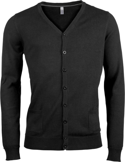 MEN'S CARDIGAN - Black - Main
