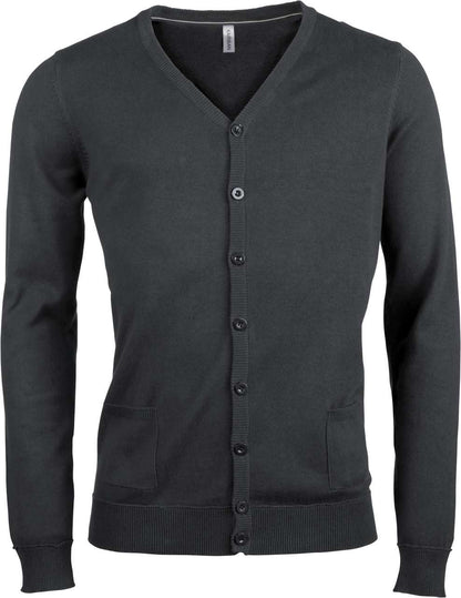 MEN'S CARDIGAN - Dark Grey - Main