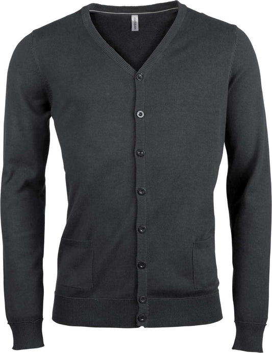 MEN'S CARDIGAN - Dark Grey - Main