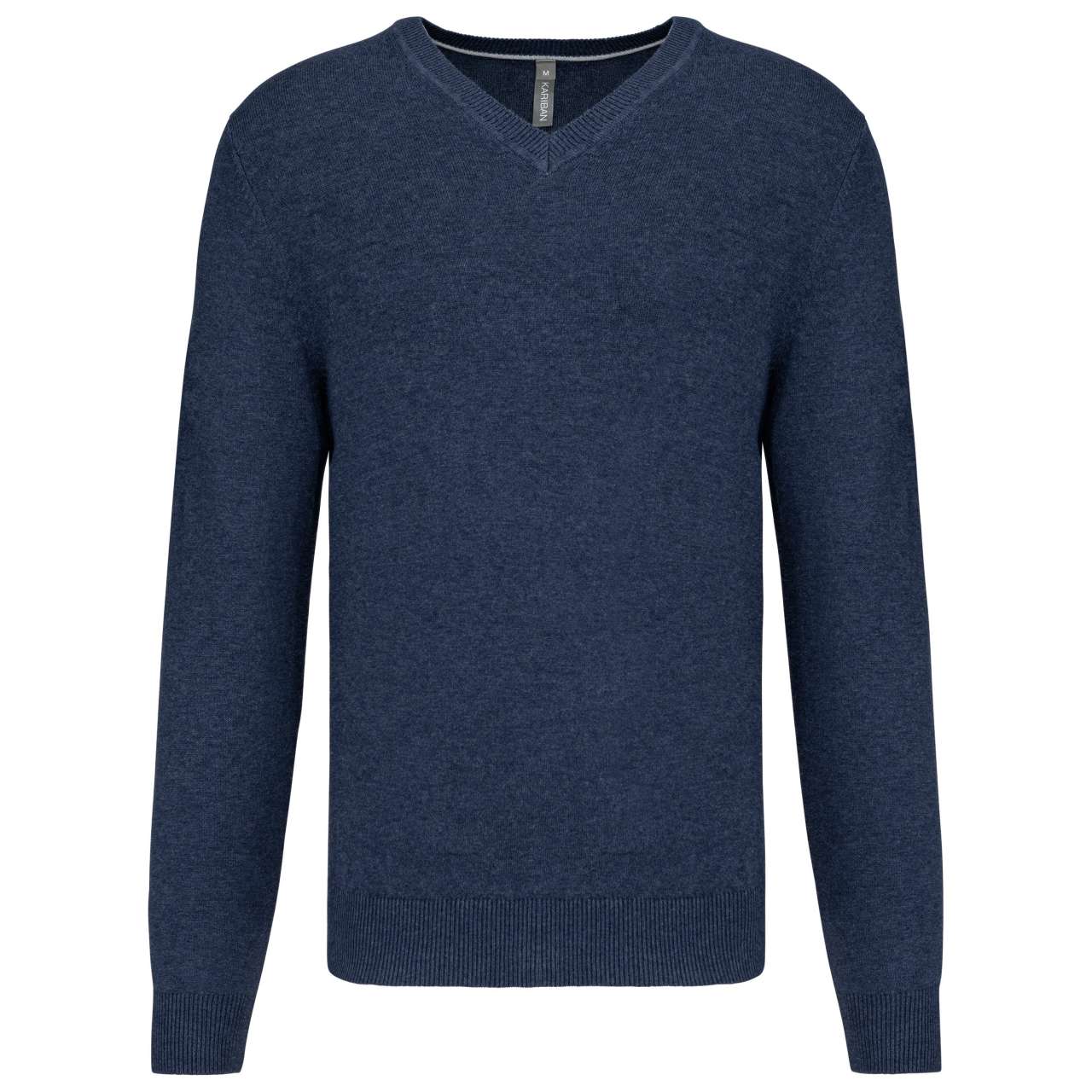PREMIUM V-NECK JUMPER - Navy Heather - colorimageurl