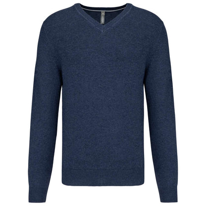 PREMIUM V-NECK JUMPER - Navy Heather - colorimageurl