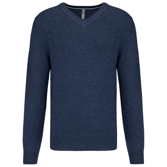 PREMIUM V-NECK JUMPER - Navy Heather - colorimageurl