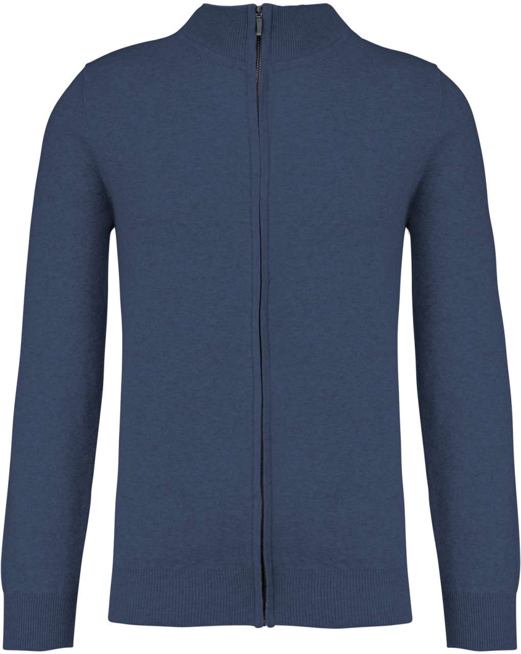 PREMIUM FULL ZIP CARDIGAN - Navy Heather - colorimageurl