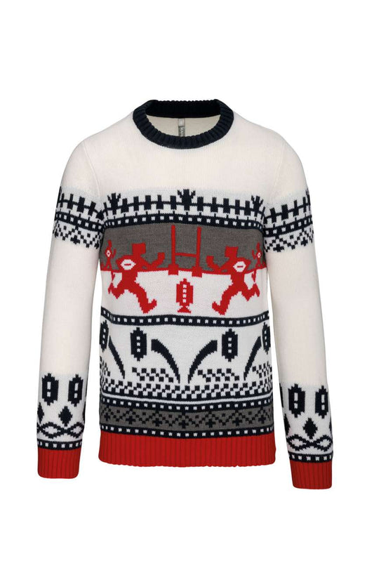 RUGBY DESIGN JUMPER - Off White - colorimageurl