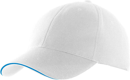 SPORTS CAP - White/Aqua Blue - Main