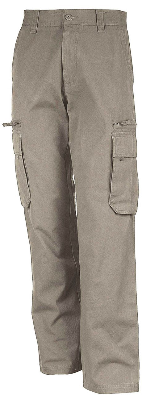 MULTI POCKET TROUSERS - Beige - Main
