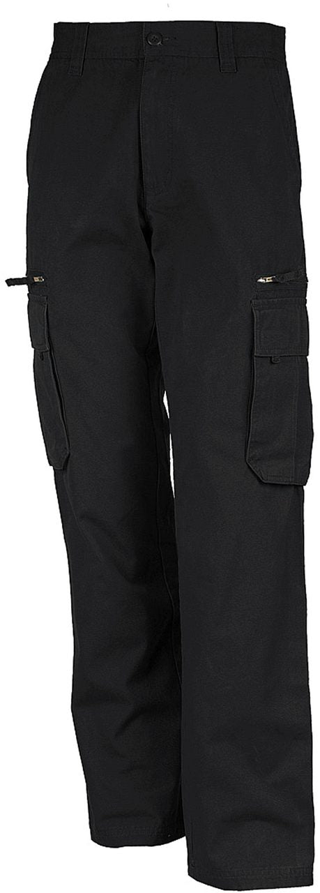 MULTI POCKET TROUSERS - Black - Main