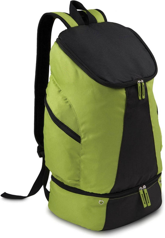 SPORTS BACKPACK - Burnt Lime/Black - Main