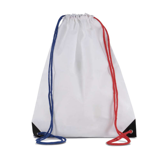 DRAWSTRING BACKPACK - Reflex Blue/White/French Red - Main