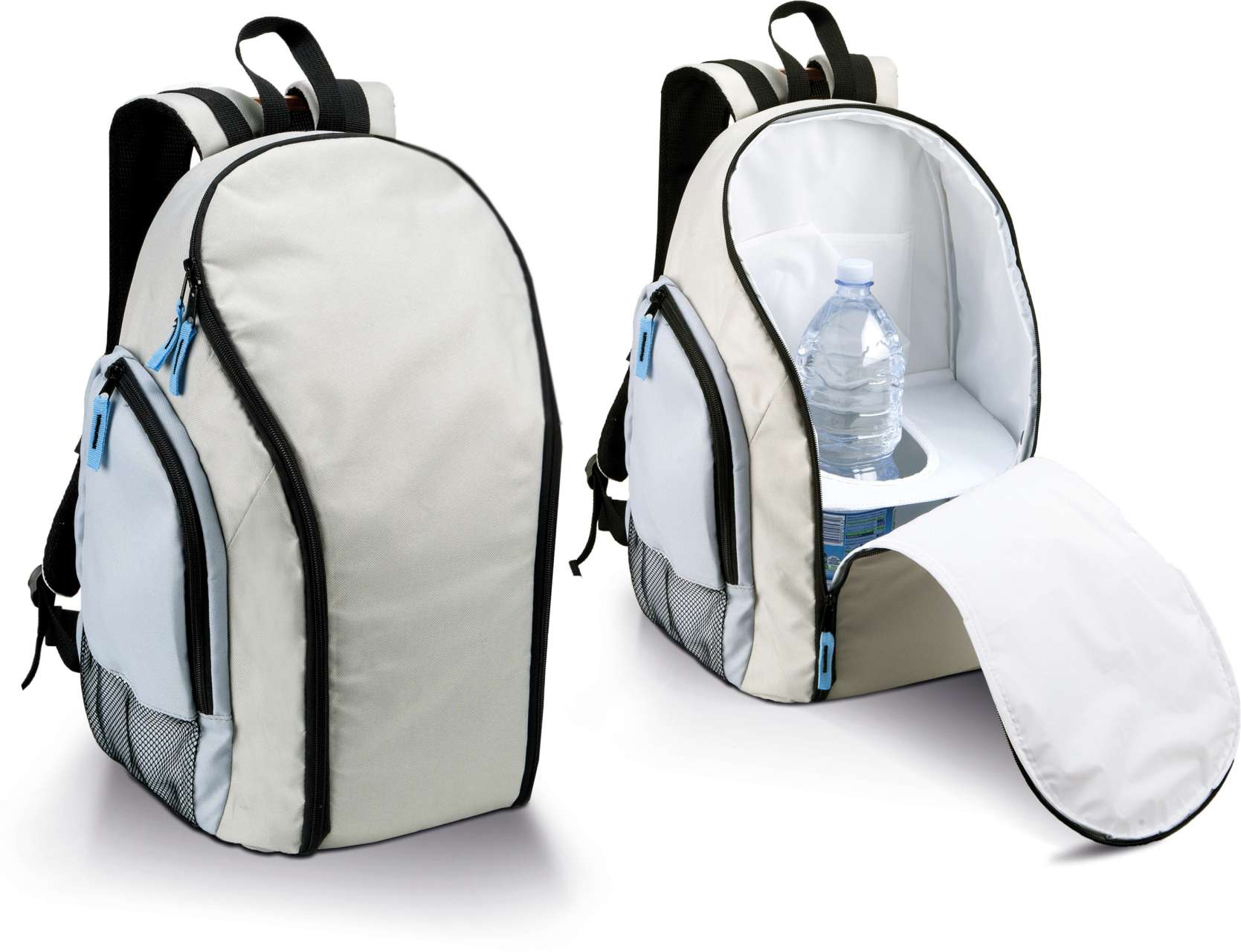 BACKPACK COOL BAG - Light Grey/Sky Blue - Additional