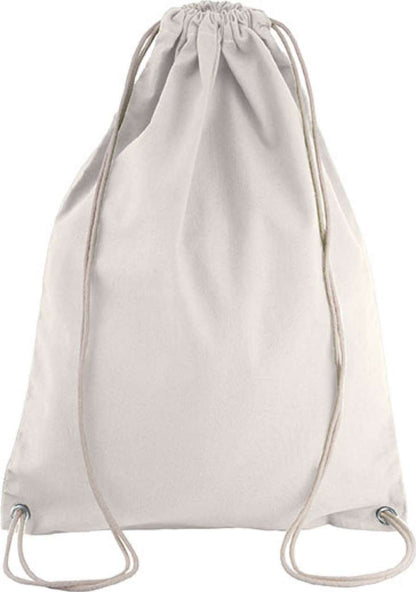 COTTON DRAWSTRING BACKPACK - Natural - Main