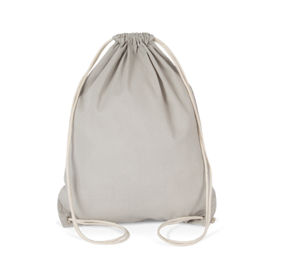 COTTON DRAWSTRING BACKPACK - Snow Grey - Main