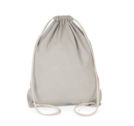 COTTON DRAWSTRING BACKPACK - Snow Grey - Main