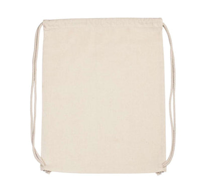 ORGANIC COTTON BACKPACK WITH DRAWSTRING CARRY HANDLES - Natural - Main