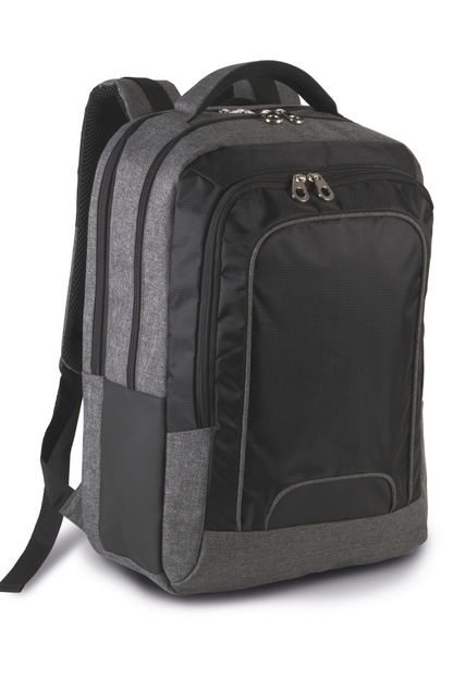 BUSINESS LAPTOP BACKPACK - Dark Grey Heather/Black - modelimageurl