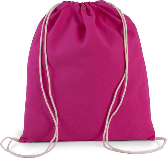 ORGANIC COTTON SMALL DRAWSTRING BAG - Magenta - Main