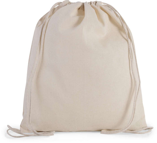 ORGANIC COTTON SMALL DRAWSTRING BAG - Natural - Main
