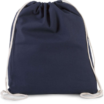 ORGANIC COTTON SMALL DRAWSTRING BAG - Navy - Main