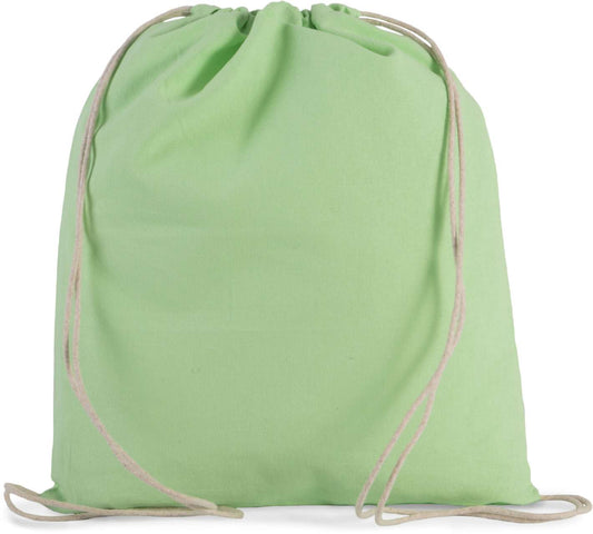 ORGANIC COTTON SMALL DRAWSTRING BAG - Pistachio Green - Main