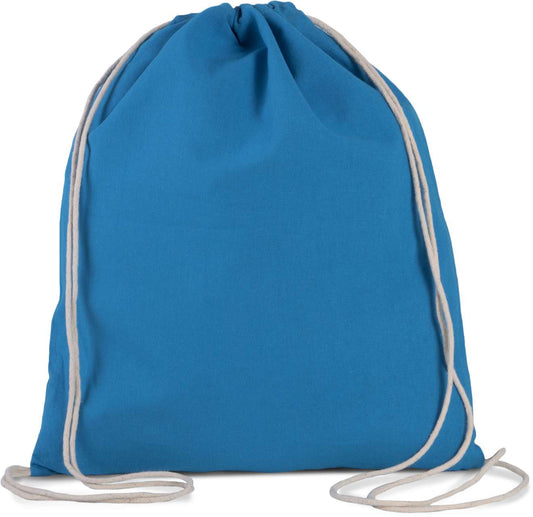 ORGANIC COTTON SMALL DRAWSTRING BAG - Tropical Blue - Main