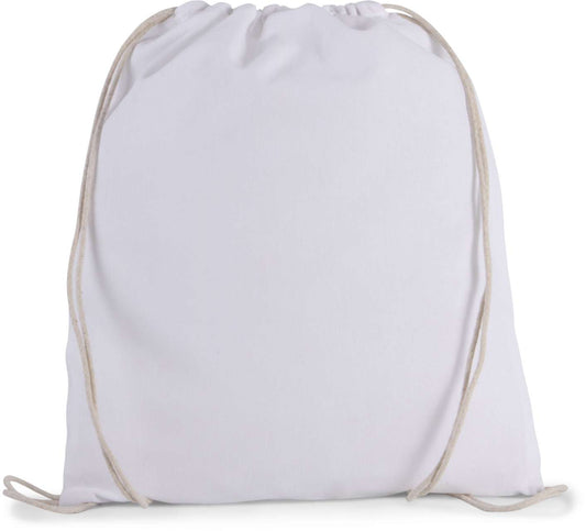 ORGANIC COTTON SMALL DRAWSTRING BAG - White - Main