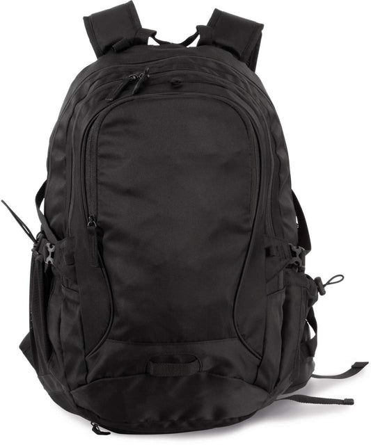 LEISURE BACKPACK WITH HELMET HOLDER - Black/Black - Main
