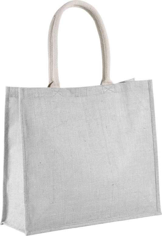 JUTE BEACH BAG - Cool Grey - Main