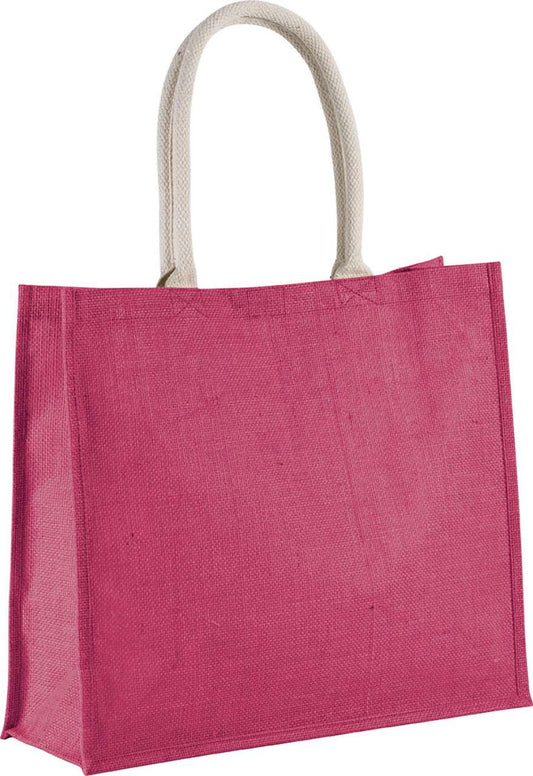 JUTE BEACH BAG - Fuchsia - Main